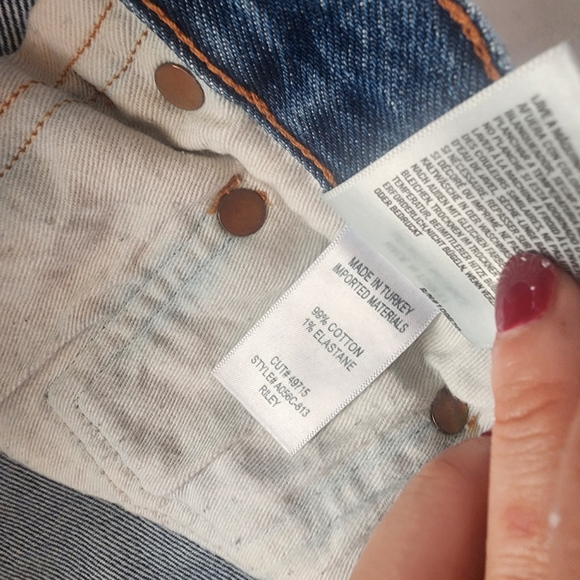 Agolde High Rise Blue Jeans - Riley - Picture 11 of 11